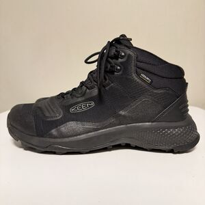 Keen Tempo Flex Waterproof 1025293 Black Synthetic Lace Up Hiking Boots US 9.5